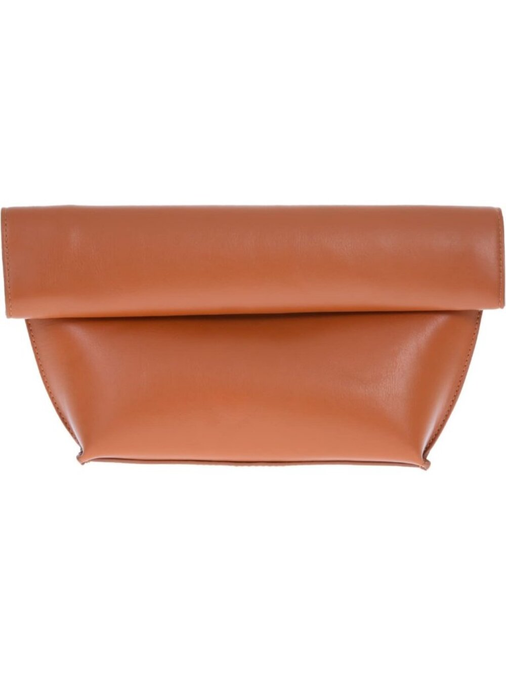Chic Faux Leather Oversized Foldover Clutch Bag - Stylish Evening Accessory